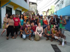 Cultural Warrior Delegation in the favelas in Rio, Brazil